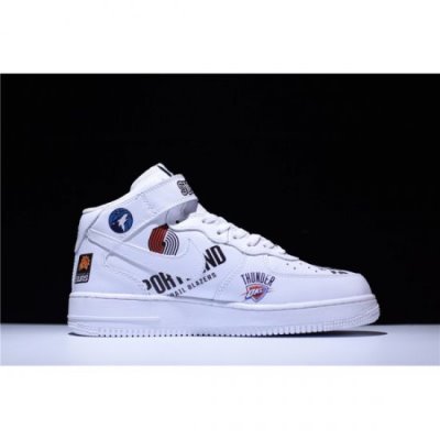 Nike Air Force Af1 Mid Beyaz Kaykay Ayakkabı Türkiye - M807UKSG